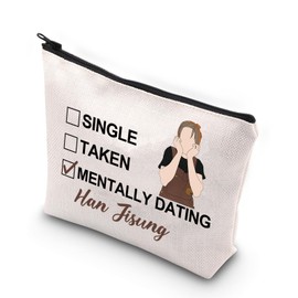 JNIAP SKZ Han Makeup Bag SKZ Quokka Gifts Single Taken Mentally Dating With Han Gifts SKZ Member Gifts (WITH HAN mb)