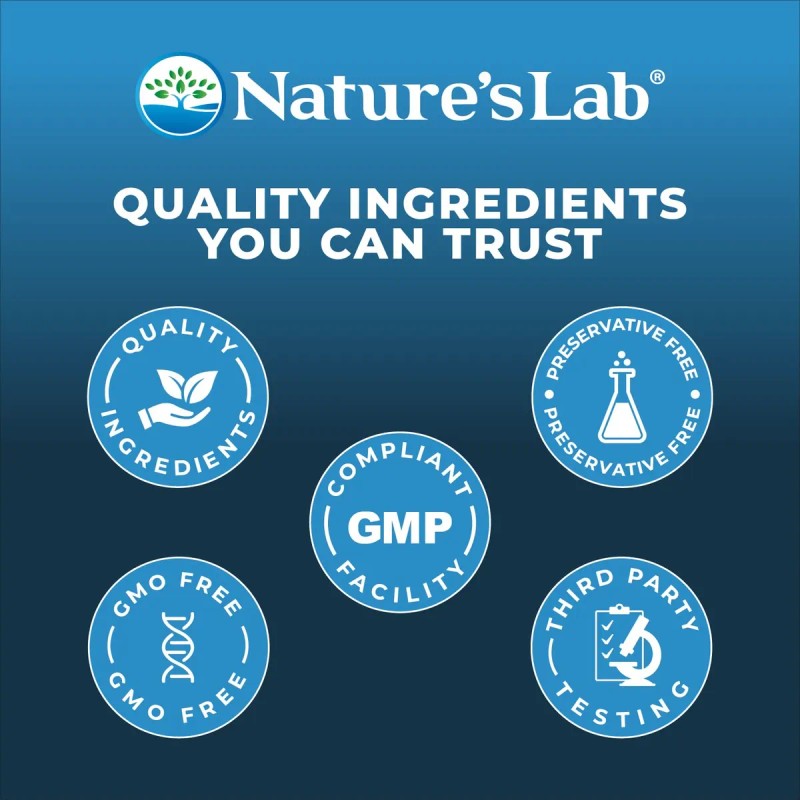 Nature's Lab Suplemento Sueño L-theanine 5-htp Melatonina