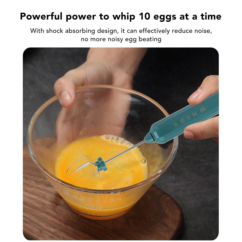 USB Household Stainless Steel Electric Mixer Handheld Small Mixer Wireless