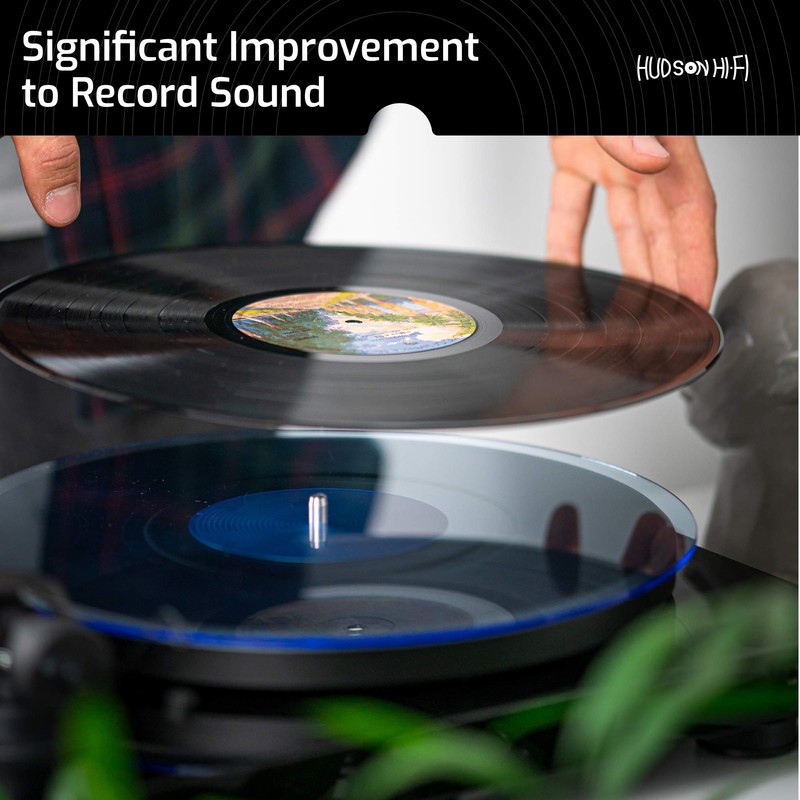 Hudson HiFi Acrylic Turntable Mat - Blue - Enjoy Richest