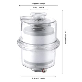 WUSILILU KF25 Oil Mist Filter,High-Efficiency Vacuum Pump Exhaust Oil Mist Filter for Pumping Speeds Less than 2.11gal/s,Labs & Industrial Use