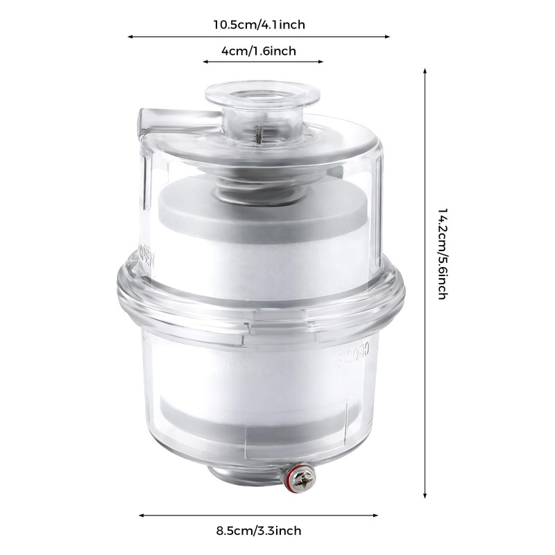 WUSILILU KF25 Oil Mist Filter,High-Efficiency Vacuum Pump Exhaust Oil Mist