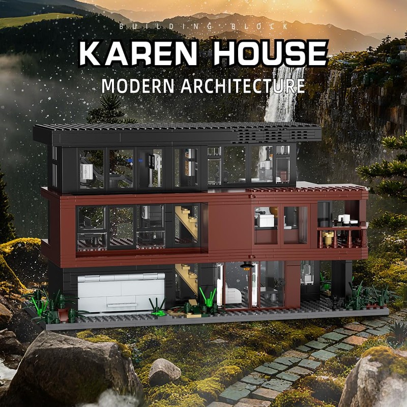 NETEHU Romance Films Fans Architecture Blocks，House Building Set House Present