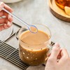 Glass Stirring Spoons Long Handle, 6-Pack Heat-Resistant Coffee Spoon for