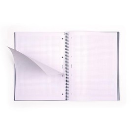 MILAN® Spiral Notebook, Graph Paper, 80 Sheets, A4, 1918 Series, Blue