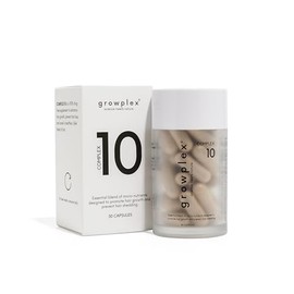 GROWPLEX Complex10 Suplemento de apoyo para el cabello con biotina, colágeno y 10 nutrientes esenciales, apoya un cabello saludable y de aspecto más fuerte, 30 cápsulas para hombres y mujeres