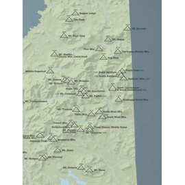 Best Maps Ever New Hampshire '52 with A View' Map 18x24 Poster (Sage & Slate Blue)