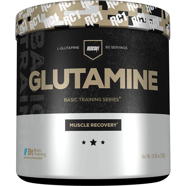 REDCON1 Glutamine - Amino Acid Supplement for Repair + Protein Synthesis - Sugar Free L-Glutamine Powder Supports Muscle Recovery & Immune System (60 Servings)