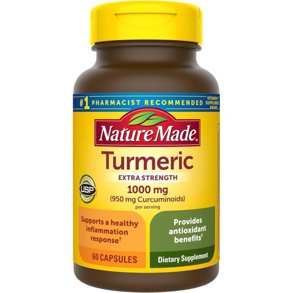 Nature Made Extra Strength Turmeric Curcumin with Black Pepper, 1000mg