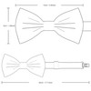 Branduce White Bow Ties for Boys Pre Tied Toddler Bow