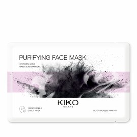 KIKO Milano Purifying Face Mask, Moisturising Hydrogel Purifying Fabric Face Mask With Plant-Based Charcoal