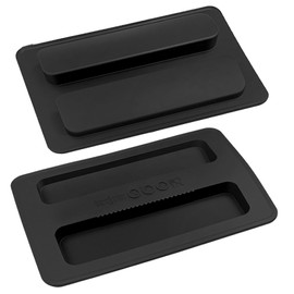 MCSDFN 2 Pack Toaster Cover 2 Slice Silicone Toaster Dust Covers Lid Bread Machine Cover Bread Maker Accessories, Black