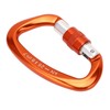 D Carabiner Clip Aluminum Alloy Auto Lock Heavy Duty D