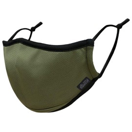 DaLaCa Mask, Reusable, Washable, Mesh Fabric, 2-Way Mask for Outdoor Manufacturers to Breathe, 8 Colors to Choose From! (1 Piece, Dark Green)