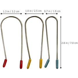 Beaupretty 24pcs Hot Roller Clips Hot Roller Clips Replacement Pins Hot Curler Securing Pin 3 Sizes Portable Hot Roller Clips for Hot Rollers Curlers