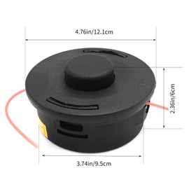 Hoypeyfiy 4002-710-2108 Strimmer Head, Robust Trimmer Head, Replacement for Stihl FR130 FR220 FR350 FR450 FR480 FS100 FS110 FS120 FS130 FS200 String Trimmer Brushcutter for Trimming and Mowing