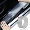 Smeyta Car Door Edge Trim,Universal Door Sill Protector,Transparent Carbon Fiber