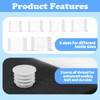 Ayzylpth 60-Pack Salt and Pepper Shaker Plugs, Reusable Salt Shaker