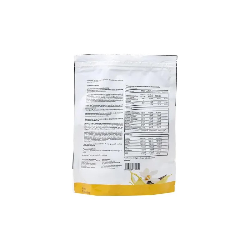 Vitapromin Sabor Vainilla 400 G Vitaminas, Proteinas Y Miner