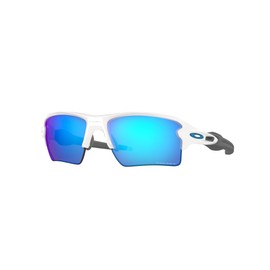 Oakley OO9188 Sunglasses Bundle: OO 9188 FLAK 2.0 XL 918894 Polished White and Universal Anti-slip Silicone Leash