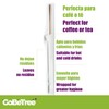 GoBeTree 500 Wooden Scoops Individually Wrapped in 14cm Paper Disposable