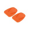 INFINAUTO 2pcs Motorcycle Kickstand Support Pad Side Stand Pad Orange