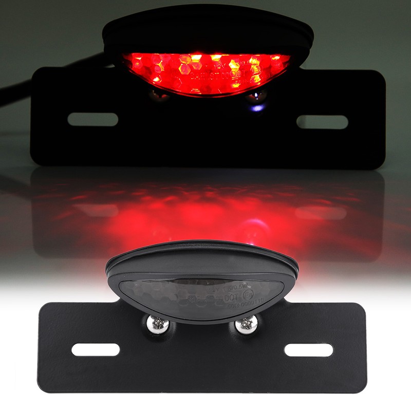 Motorcycle LED Rear Brake Tail Light Stop License Plate Lights