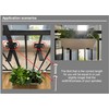 Deck Railing Planter Box Brackets, Deck and Fence Rail Universal
