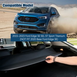 for Ford Edge Cargo Cover - Tesmirror Cargo Cover for Ford Edge SE SEL Sport ST Titanium 2023 2022 2021 2020 2019 2018 2017 2016 2015 Tonneau Cover for Ford Edge Accessories