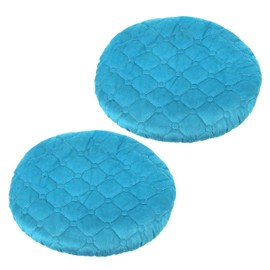 PATIKIL Stool Covers Round, 2 Pack Elastic Bar Stool Covers Washable Stool Cushion Slipcover Stretchy Bar Chair Seat Cover for 10-13 Inch Chair, Blue
