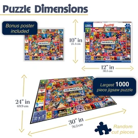 White Mountain Puzzles Broadway, 1000 Piece Jigsaw Puzzle