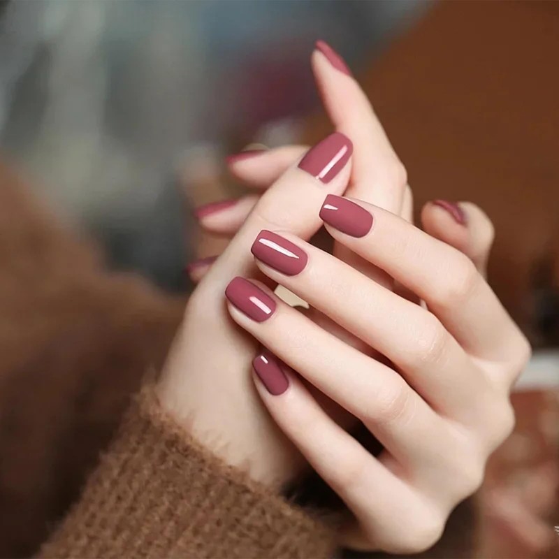 COSMOO Rose Pink Nail Polish, 12ml Elegant Pink Quick Dry