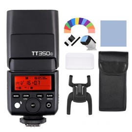 Godox TT350C Flash 2.4G Wireless TTL Camera Flash Master & Slave Speedlite 1/8000s HSS for Canon 5D MarkIII 80D 7D 760D 60D 600D 30D 100D Cameras