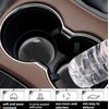Car Cup Holder Coasters, Silicone Non-Slip Insert, Universal Fit, Black,