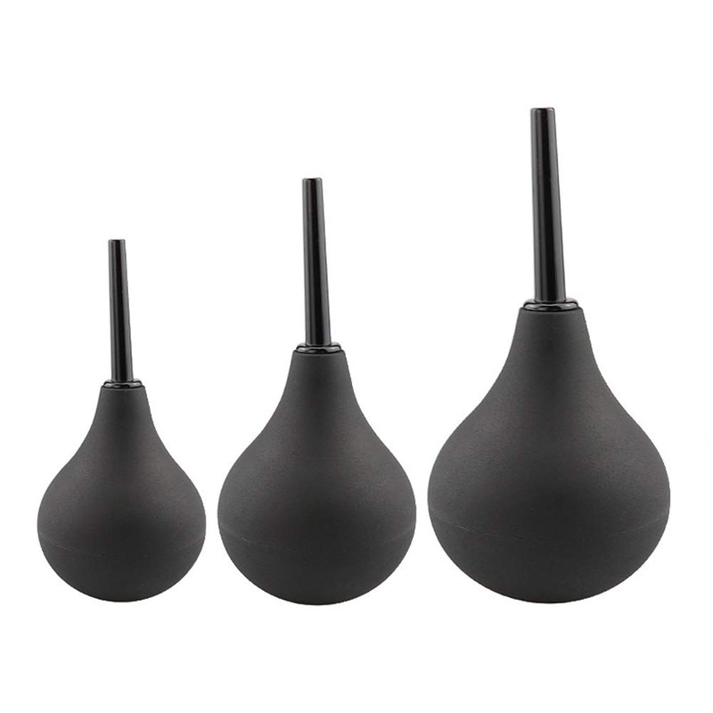 HEALIFTY 224ml Ear Syringe Bulb Black Rubber Suction Size L