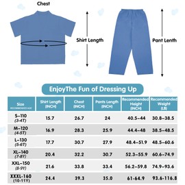 RioRand Doctor Costume for Kids,Toddler Nurse Scrubs with Accessories Christmas Dress Up Cosplay For Boys Girls 3-11 Years