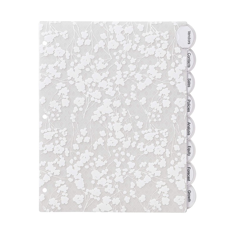 Avery Insertable Style Edge Plastic Dividers for 3 Ring Binders,