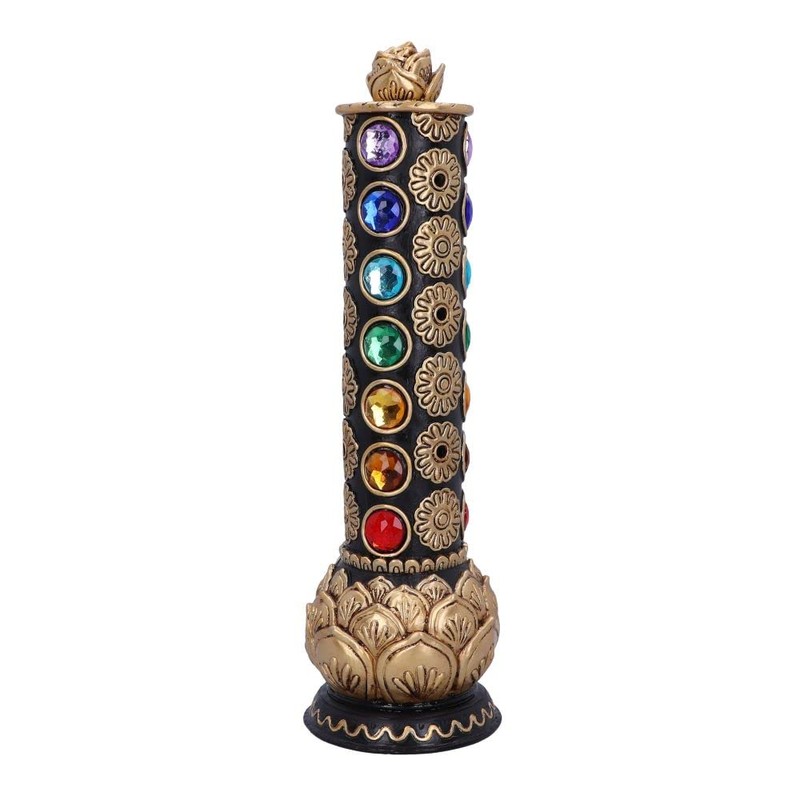 Nemesis Now Chakra Totem Incense Burner, Gold, 31cm