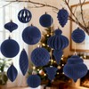 Velvet Hanging Ball Ornaments Set for Christmas Tree