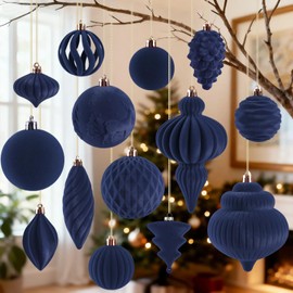 Velvet Hanging Ball Ornaments Set for Christmas Tree