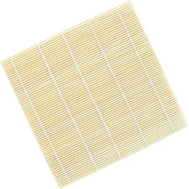 GANPUB Yellow Bamboo Rolling Mat DIY Onigiri Rice Roller Sushi Roller Bamboo Sushi Rolling Mat Maker Square DIY Onigiri Rice Roller Sushi Mats Bamboo Specialty Plates, 1