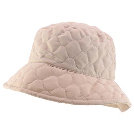 Armycrew Lightweight Packable Warm Quilted Bucket Hat - Beige