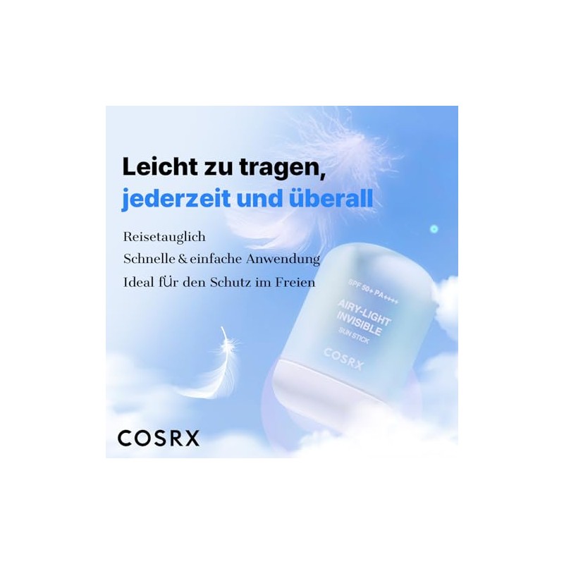 Protector Solar en Barra COSRX Airy-Light Invisible SPF50 PA++++ |