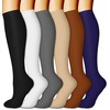 CHARMKING 6 Pairs-Compression Socks for Women & Men Circulation Best