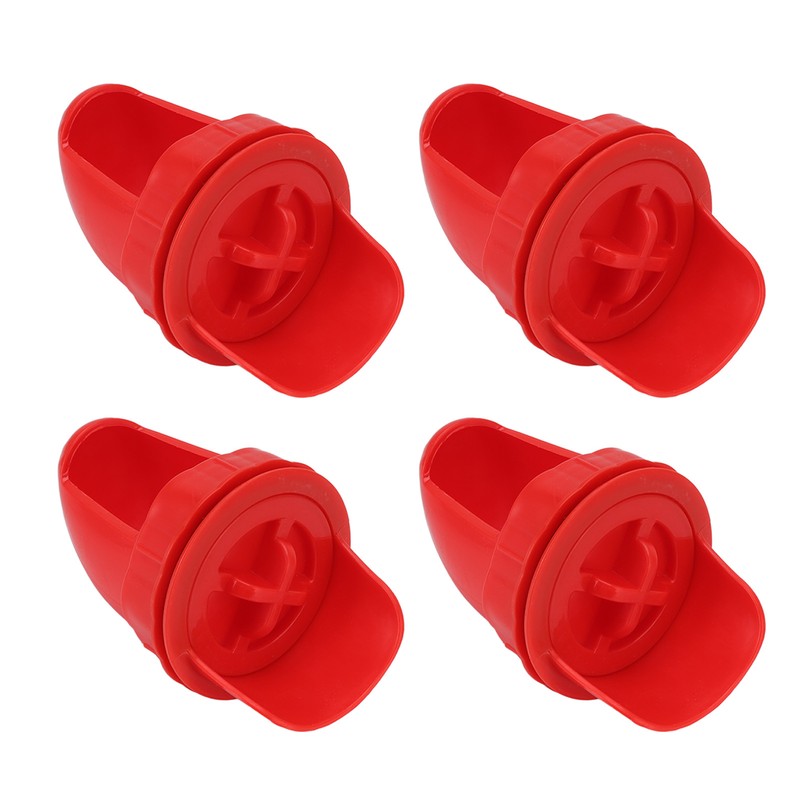 4 Sets DIY Chicken Feeder Rain Proof Poultry Feeder Port