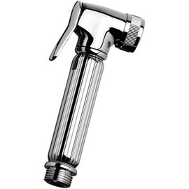 Curved brass shut off button Lux chrome