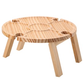 Outdoor Wine Table Portable Folding Wine Table Wooden Wine Glasses Wine Table Beach Wine Table