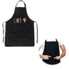 wilcractk Cooking Apron Waterproof Apron with 2 Pockets BBQ Apron