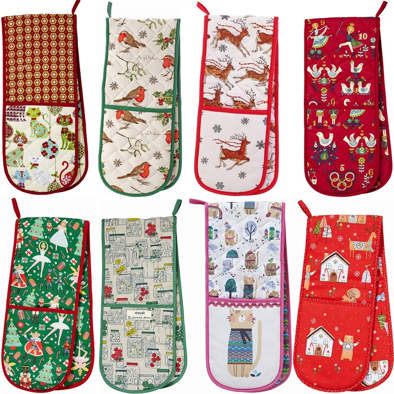 Ulster Weaver Festive Friends Cotton Tea Towel, Red