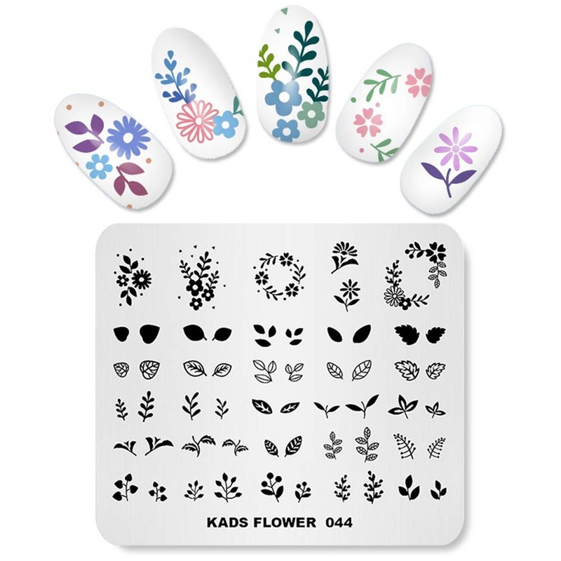 KADS Nail Art Stamp Plate Flower Series Nail stamping plate